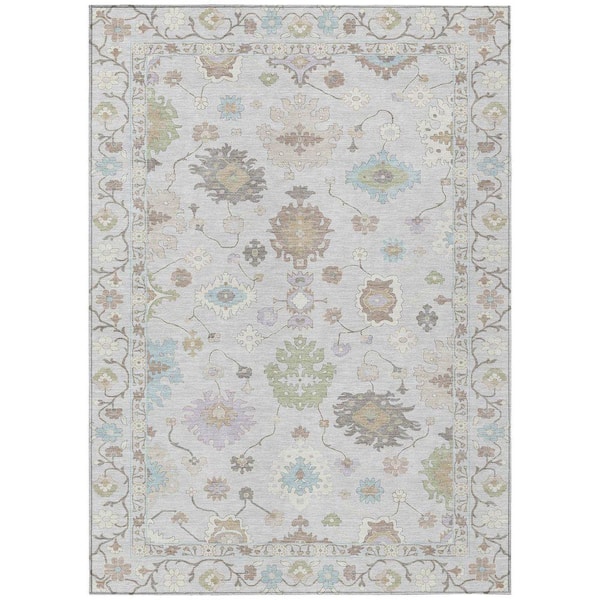 Chantille Machine Washable Indoor/Outdoor Abstract ACN2675 Tin 10 ft. x 14 ft. Area Rug