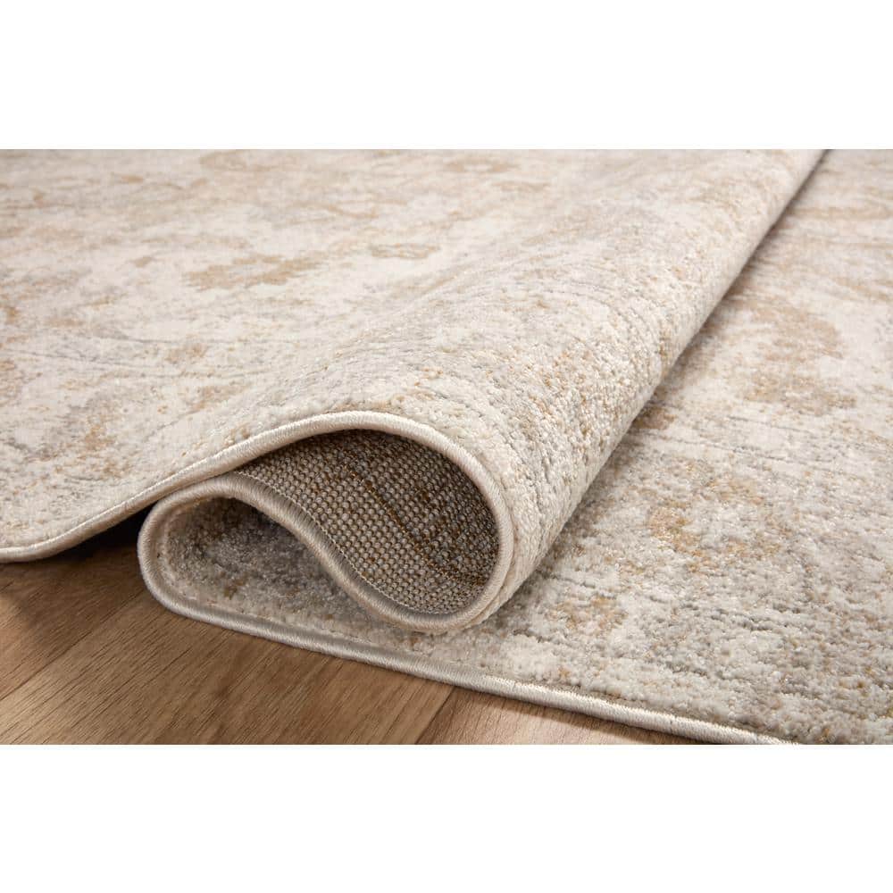 Odette Ivory Beige Vintage-Inspired Area Rug 5'3" x 7'9"