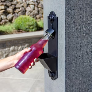 Outdoor Accents Black Composite Plastic Decorative Bottle Opener Kit