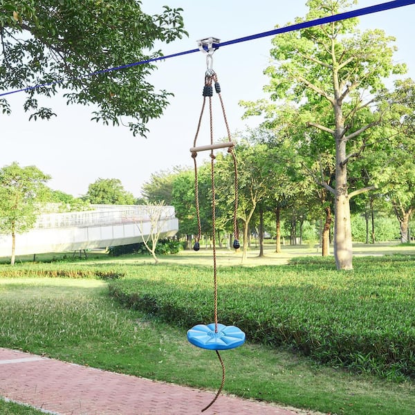 SKYSHALO Zipline Kit for Kids and Adult, 52 ft. Zip Line Kits Up