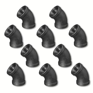 1 in. Steel 45-Degree Elbow Fitting (10-Pack)