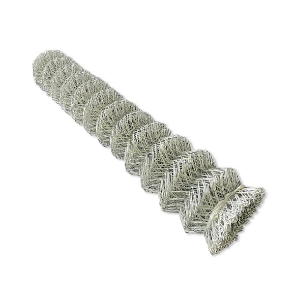 YARDGARD 48 in. x 50 ft. 12.5-Gauge Galvanized Steel Metal Chain Link Fence Fabric