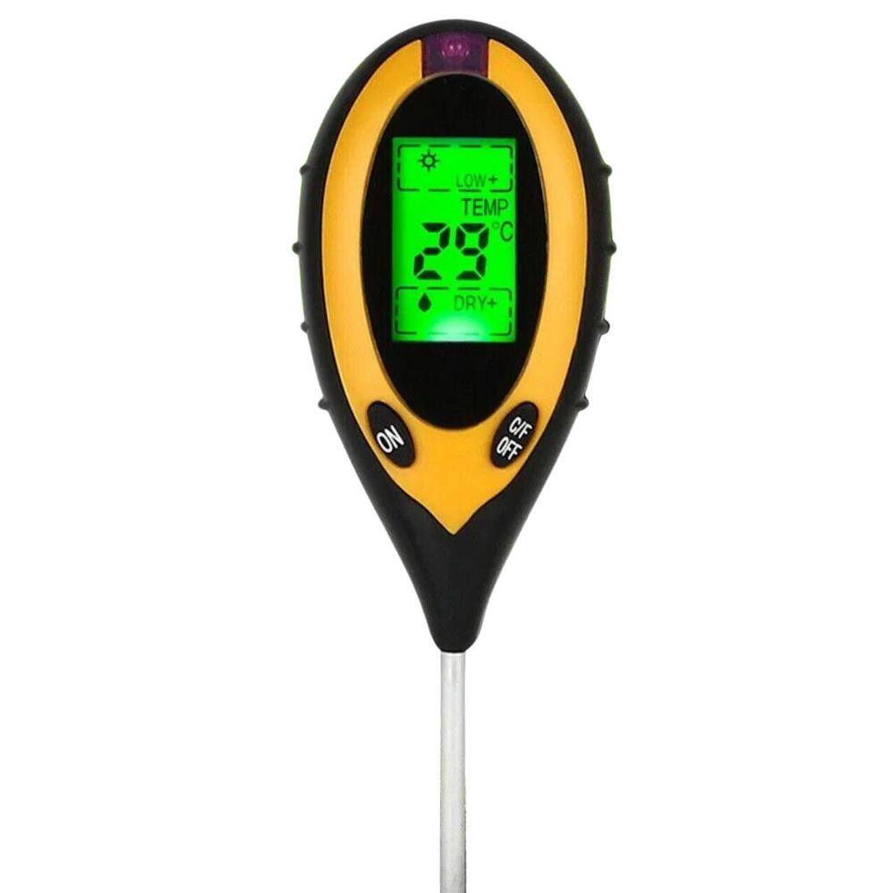 ITOPFOX 4in1 LCD Digital PH Tester Soil Water Moisture Light