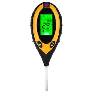 4-in-1 LCD Digital PH Tester Soil Water Moisture Light Temperature Test Meter