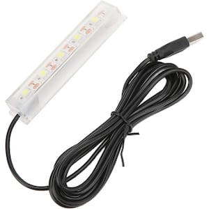 Aquarium LED Light Fish Tank Rechargeable with USB Plug in White