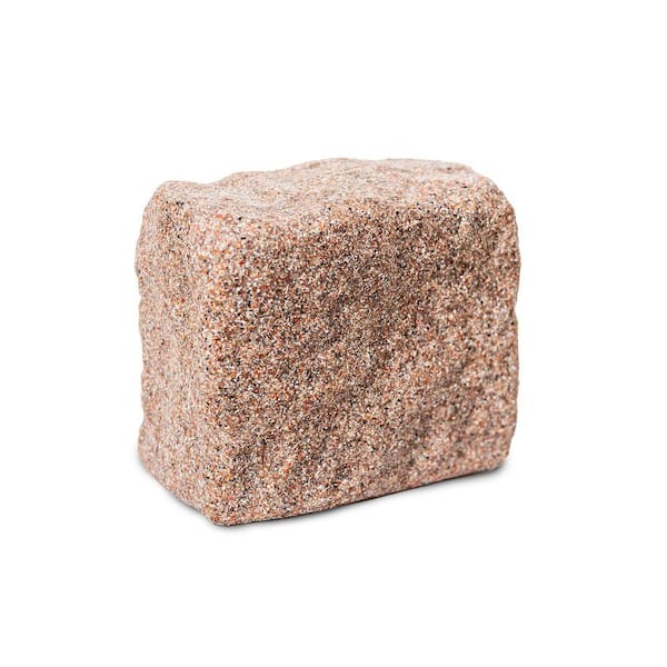 7 in. x 6.5 in. x 4 in. CobbleStone (End) Faux Stone Plastic Garden Edging (1-Pack)