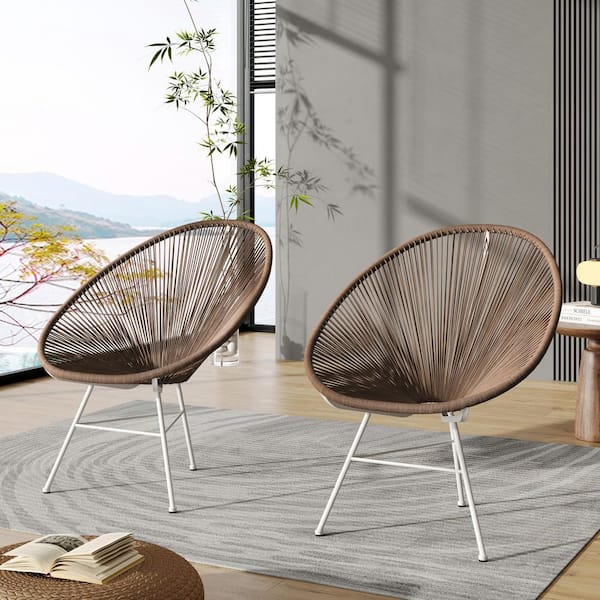 Dining Chair Acapulco Papasan Chair CORVUS Acapulco Khaki Steel