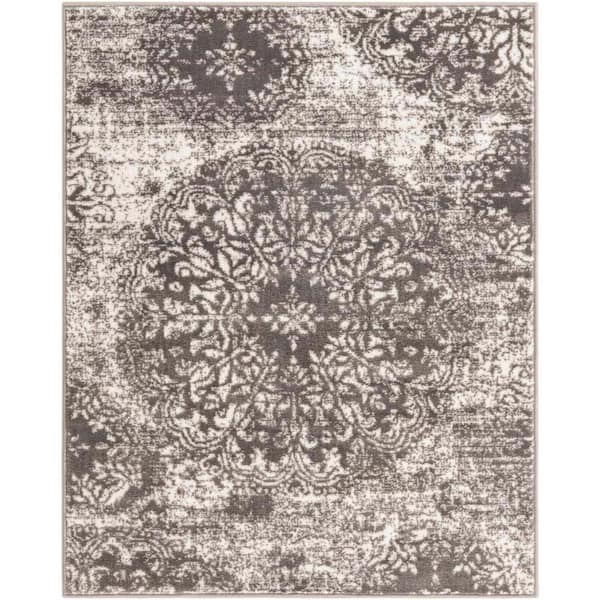 Unique Loom Sofia Grand Gray 3 ft. 3 in. x 4 ft. Area Rug