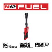 M12 FUEL 12V Lithium-Ion Brushless Cordless 3/8in. Ratchet & Extended Reach Ratchet (Tool-Only) W/Protective Boots