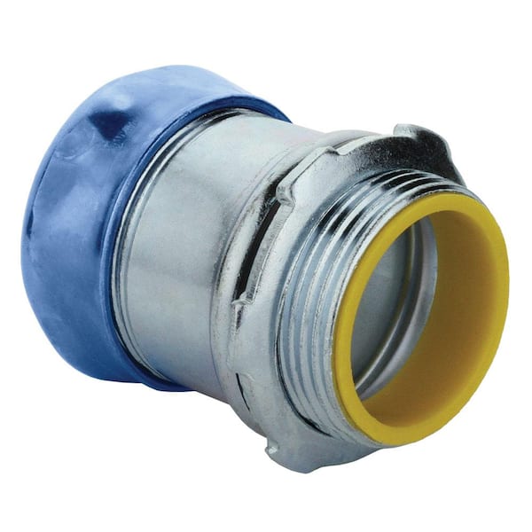 Commercial Electric 1-1/2 in. Electrical Metallic Tubing (EMT) Raintight Compression Connector with Insulated Throat