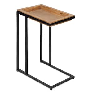 Lockridge 18.50 in. Natural Rectangle Wood End Table