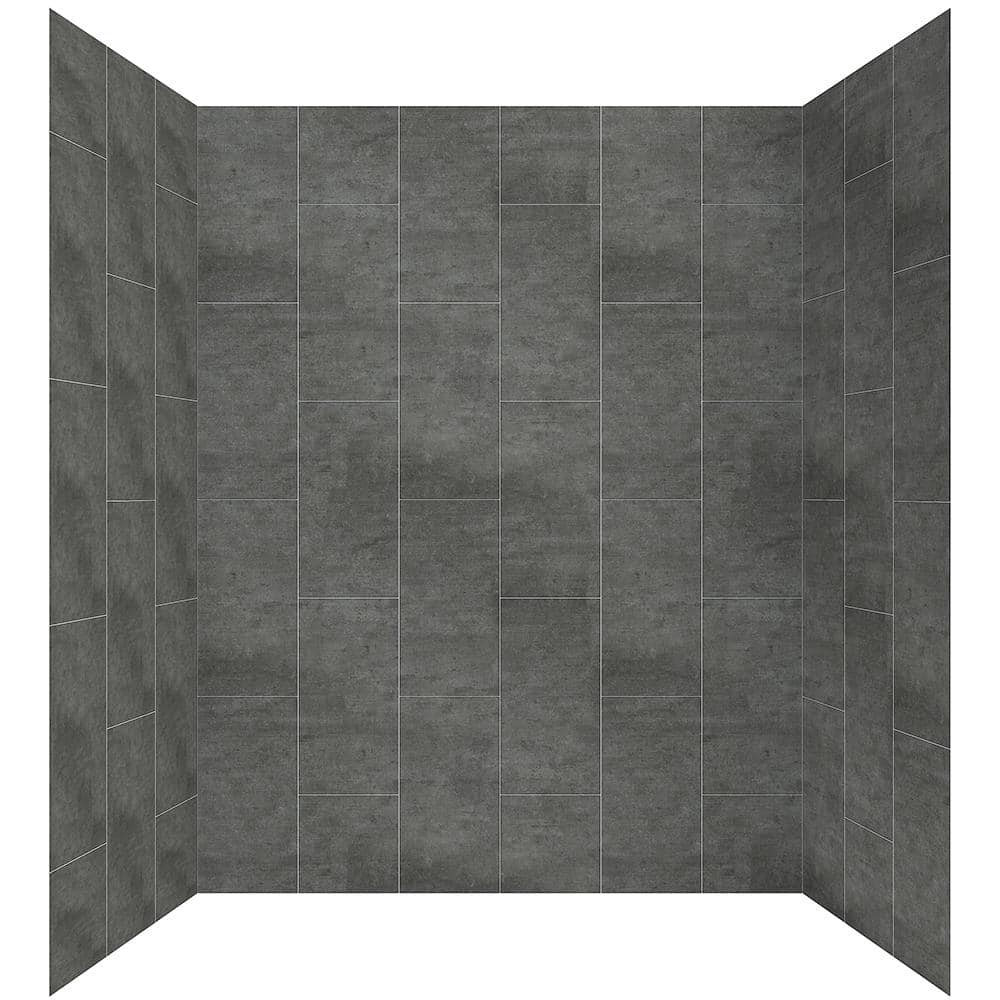 Slate 60'' x 32'' x 78'' Composite Shower Wall Kit