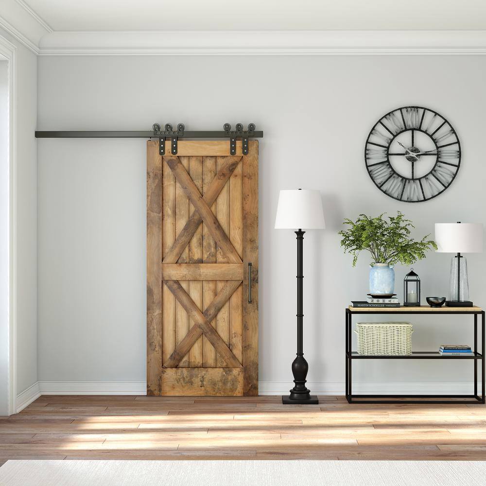 Arcadian Bronze Arc Floor Lamp with Empire Shade