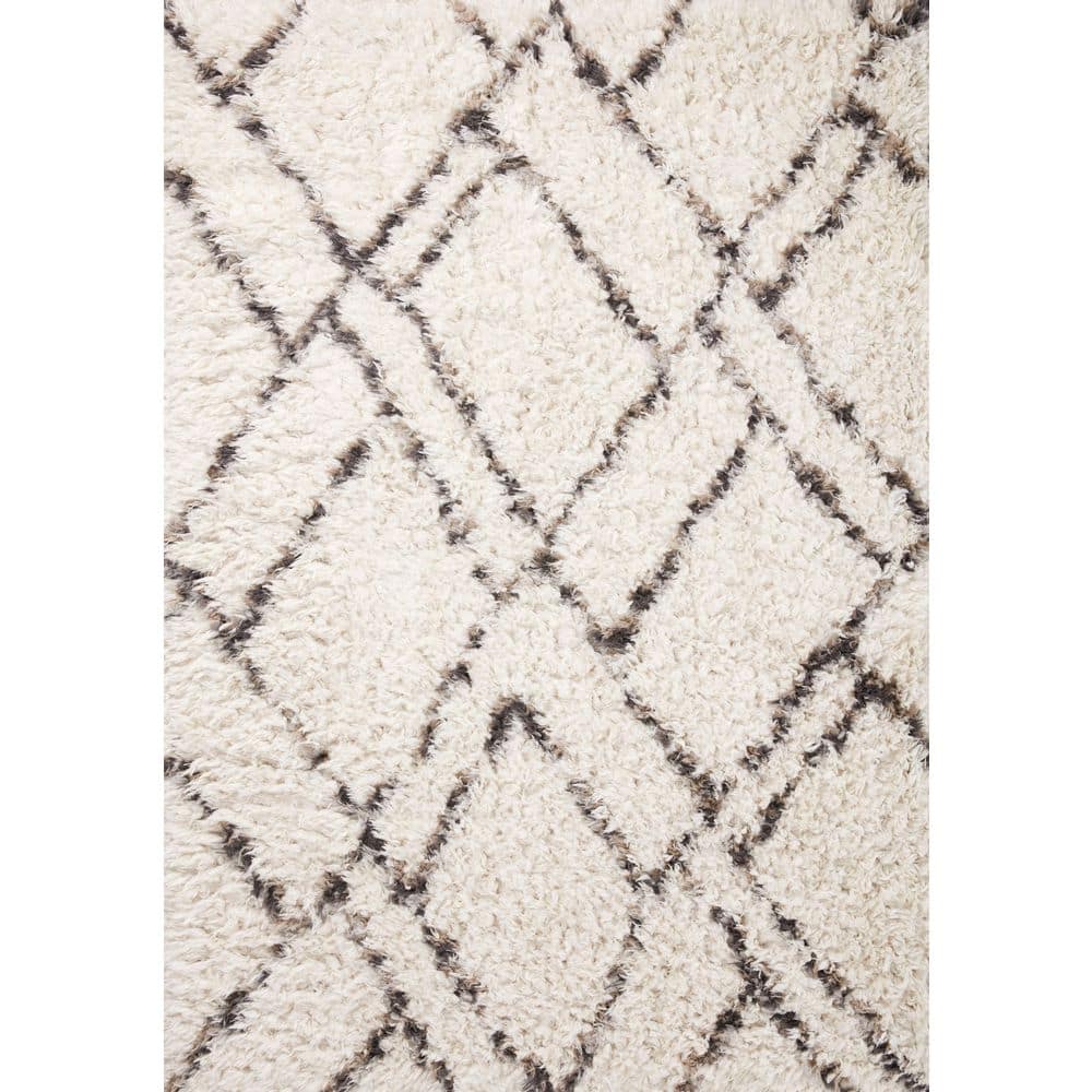Amira 11 ft. 6 in. x 15 ft. Ivory / Bark Shag Area Rug price history on PriceWatchPro