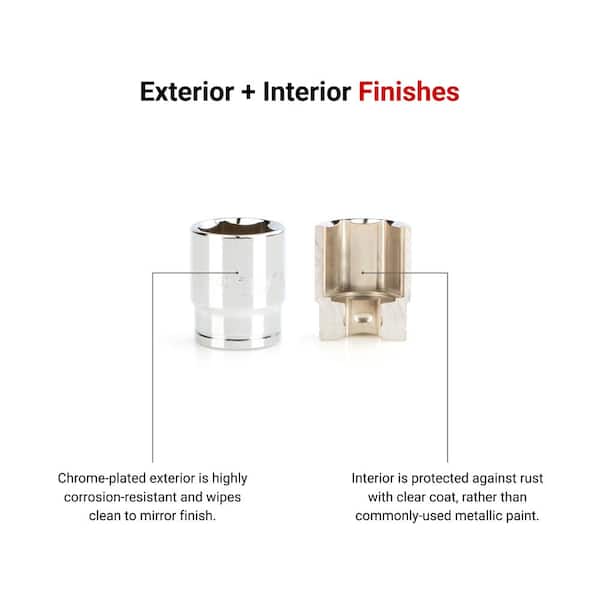 TEKTON 1/2 in. Drive x 31 mm 6-Point Socket SHD22131 - The Home Depot