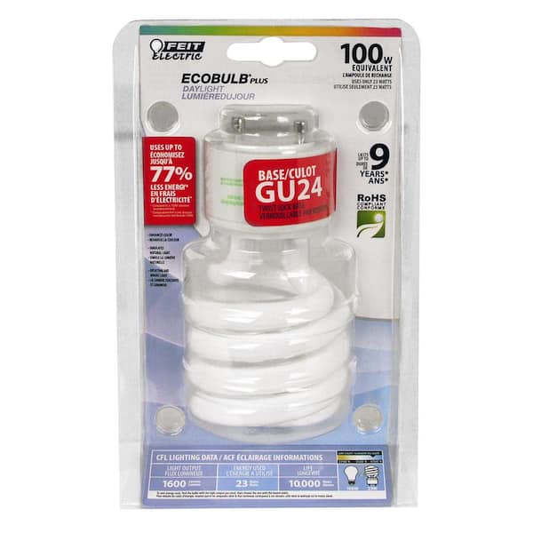 Adamax GU24 to Medium Base (GU24 to E26) Light Bulb Adapter A2426E - The  Home Depot