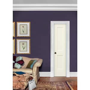 18 in. x 80 in. Colonist Vanilla Painted Right-Hand Smooth Solid Core Molded Composite MDF Single Prehung Interior Door