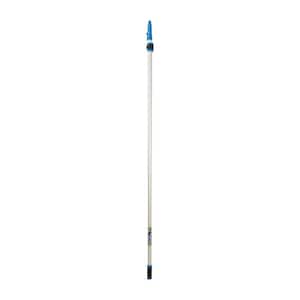 12 ft. Aluminum Telescoping Pole with Connect and Clean Locking Cone and Quick-Flip Clamps