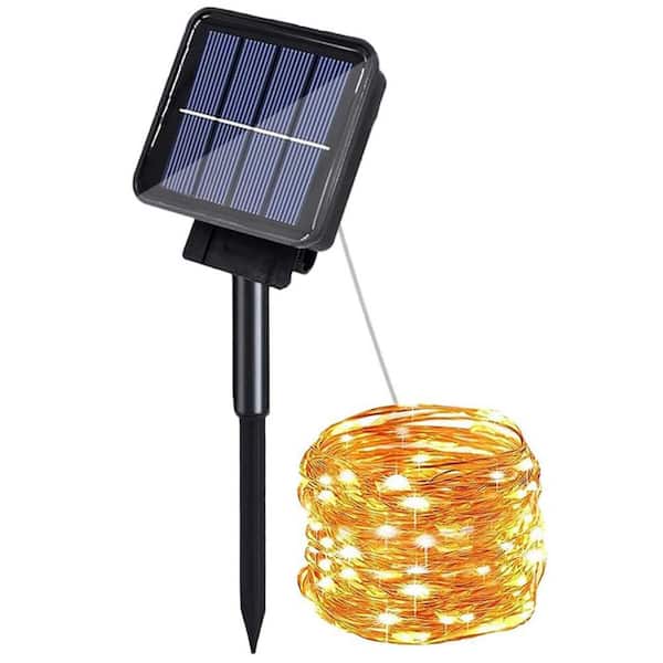 Solar Waterfall Fairy Bunch Lights Outdoor Waterproof 200 LEDs with 8 Modes for Patio Garden Wedding Decorations