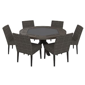 Richmond Aluminum Round Outdoor Game Table