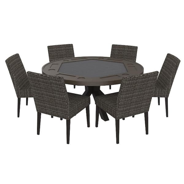 Home Decorators Collection Richmond Aluminum Round Outdoor Game Table