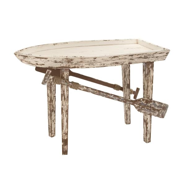 Timeless and Classic Wood Boat Table