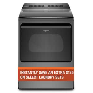 7.4 cu. ft. Chrome Shadow Front Load Electric Dryer with AccuDry System