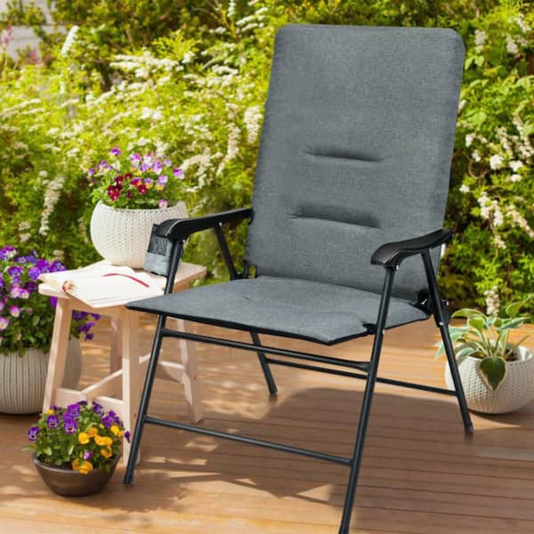 Spectator Floor Chair with Adjustable Back Support, Portable Foldable