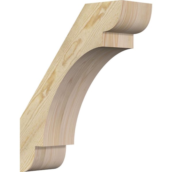 Ekena Millwork 6"W x 18"D x 22"H Olympic Rough Sawn Knee Brace, Douglas Fir