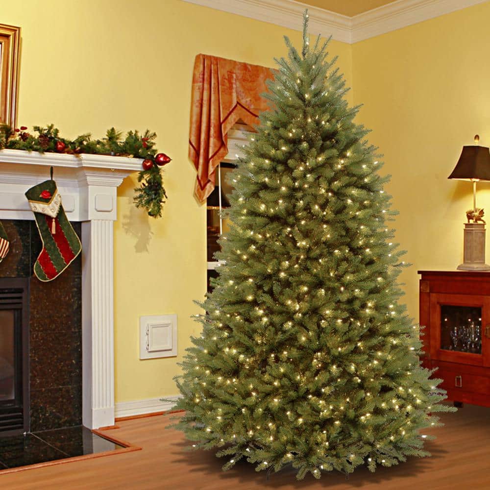 6.5-Foot Green Fir Pre-Lit Artificial Christmas Tree with Clear Lights