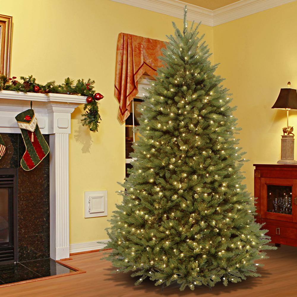 7.5' Green Fir Christmas Tree with Dual Color LED Lights