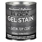 Half Pint Oil-Based Interior Satin Butcher Block Wood Sealer Topcoat in Clear