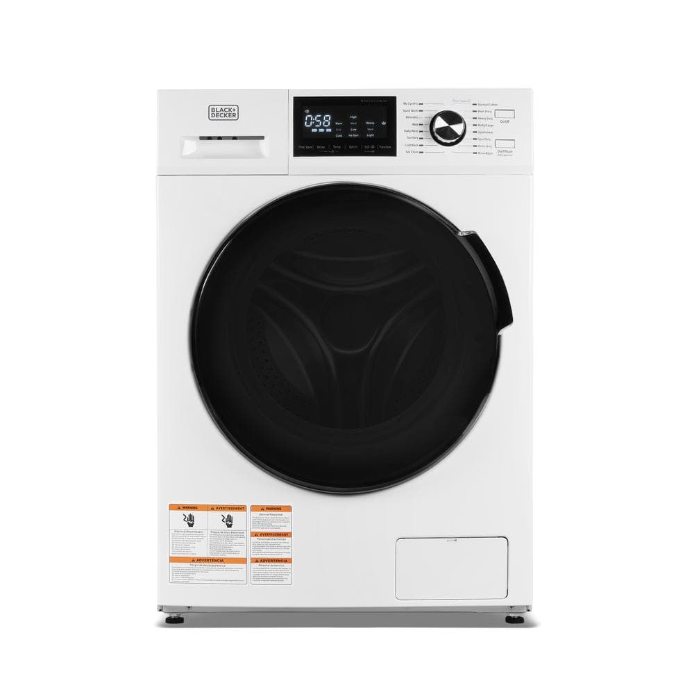 BLACK+DECKER 2.7 cu. Ft. Front Load Washer with 16 cycles in Compact White
