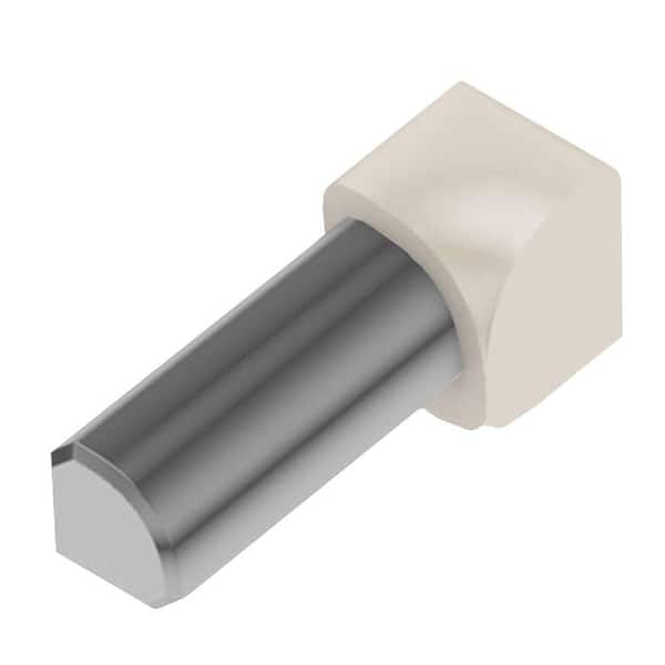 Schluter Rondec Sand Pebble Color-Coated Aluminum 3/8 in. x 1 in. Metal 90 Degree Inside Corner