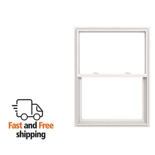 JELD-WEN V-2500 36 in. x 36 in. White Vinyl Nailfin Single Hung