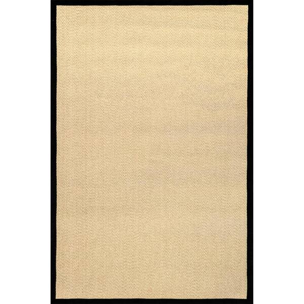 nuLOOM Suki Casual Faux Seagrass Black 5 ft. x 8 ft. Indoor/Outdoor Area Rug HJFS01B508 The