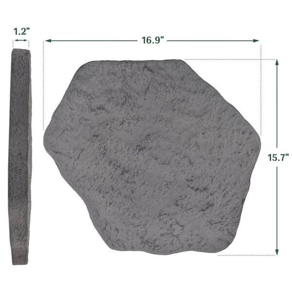 Arcadia Garden Products 15.7 in. x 16.9 in. x 1.2 in. Dark Gray