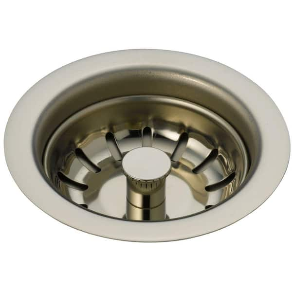 Delta 4-1/2 in. Kitchen Sink Flange and Strainer in Polished Nickel