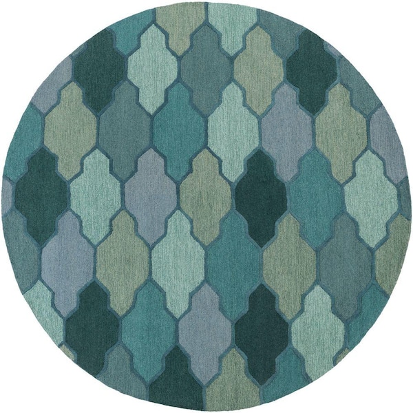 Artistic Weavers Pollack Morgan Green 6 ft. x 6 ft. Round Indoor Area Rug
