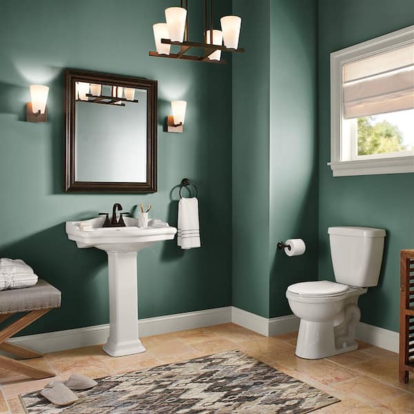 BEHR PREMIUM PLUS 1 qt. #M430-7 Green Agate Semi-Gloss Enamel Low