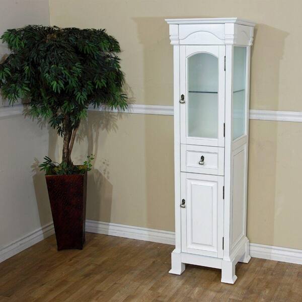 Bloomfield 18 in. W x 65 in. H x 17 in. D Bathroom Linen Storage Cabinet in Espresso Bloomfield 18 in. W x 65 in. H x 17 in. D Bathroom Linen Storage Cabinet in Espresso