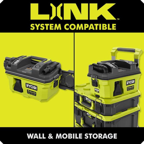 RYOBI - ONE+ 18V LINK Cordless 3 Gal. Wet/Dry Vacuum (Tool Only)