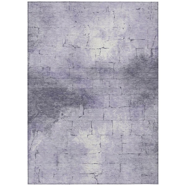 Chantille Machine Washable Indoor/Outdoor Abstract ACN2215 Lavender 2 ft. 6 in. x 3 ft. 10 in. Area Rug