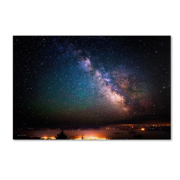 Trademark Fine Art 32 in. x 22 in. Milky Way Over Acadia National Park ...