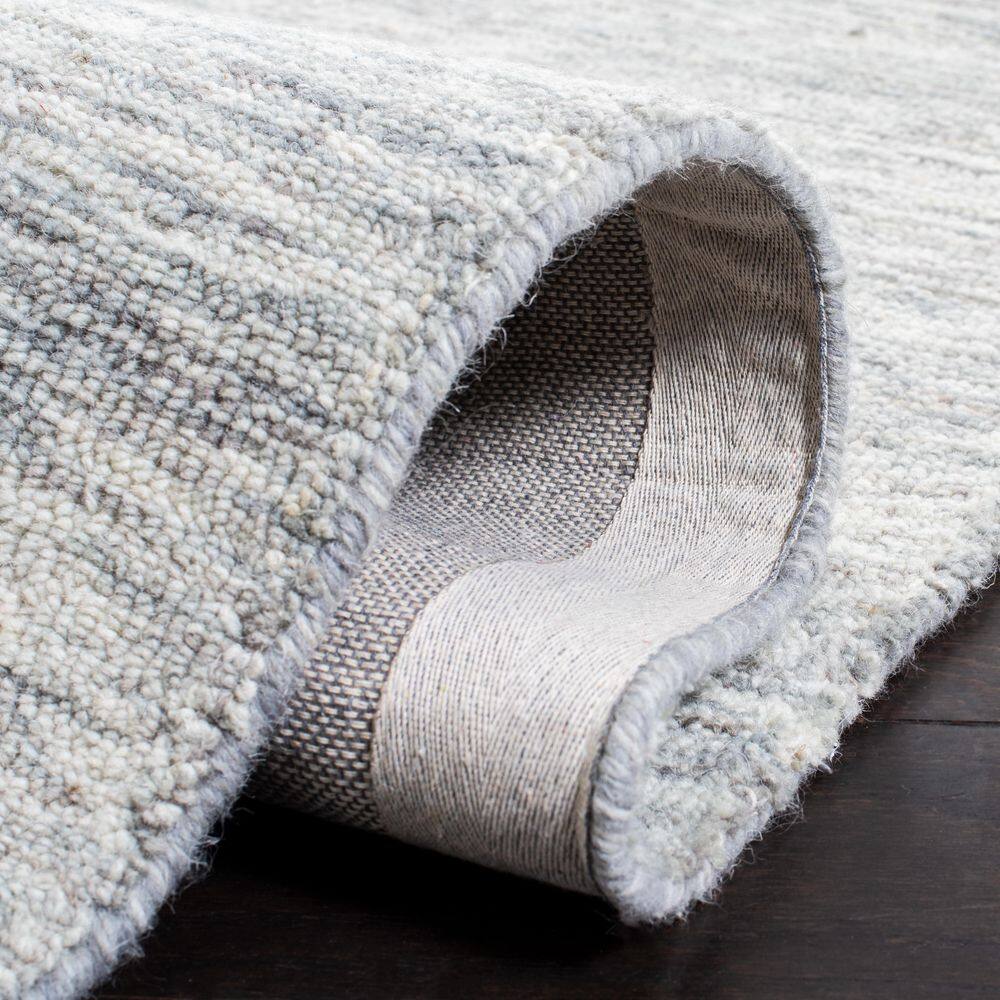 Sage and Ivory Hand-Tufted Wool Square Area Rug, 6' x 6'