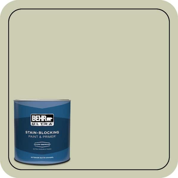 1 qt. #BIC-13 Chilled Cucumber Extra Durable Satin Enamel Interior Paint & Primer