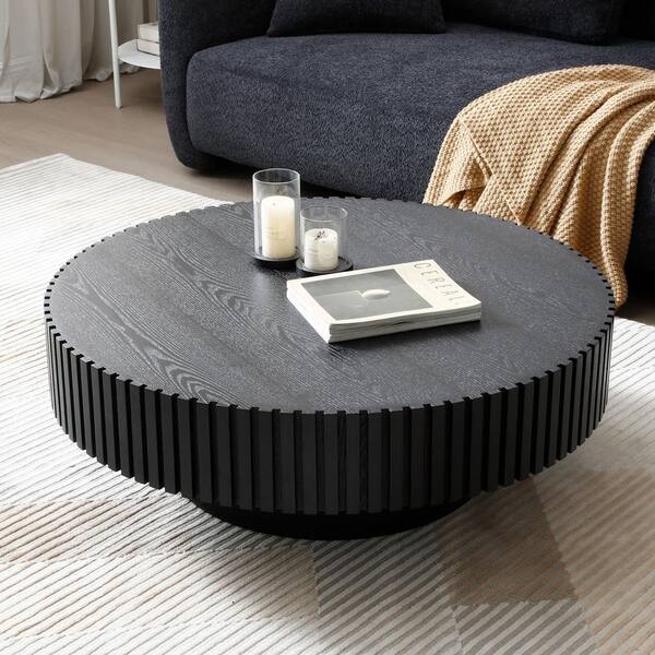 Matt black side table discount