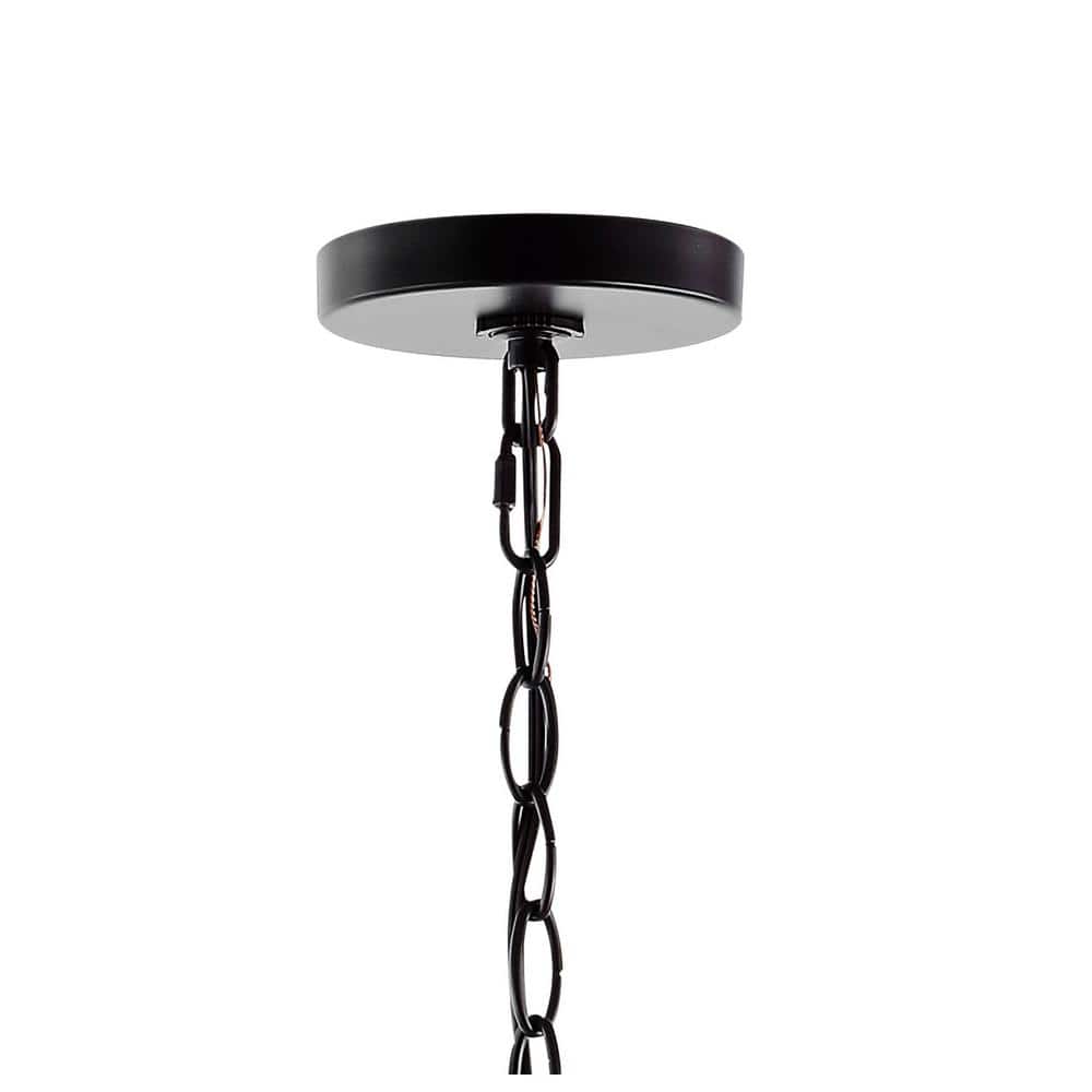 Wicklow 34.75" Oil Rubbed Bronze Iron 6-Light Candle Chandelier