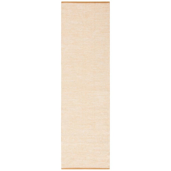 SAFAVIEH Montauk Gold 2 ft. x 8 ft. Solid Color Runner Rug
