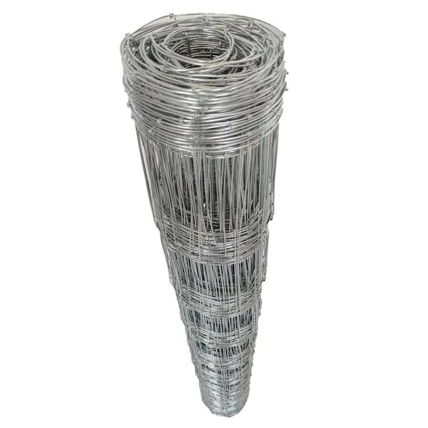 5 ft. x 164 ft. Silver 14 Gauge Heavy Zinc Coating Cattle Fence, Wire Fence for Yard Livestock and Animals Protection